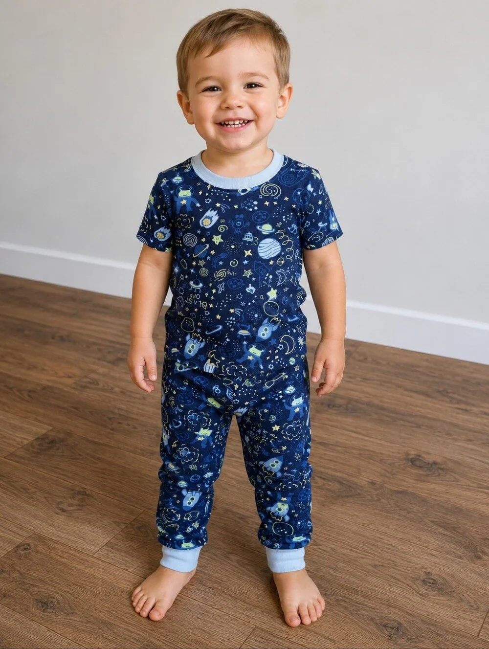 Boys 2t Space Pajama Set